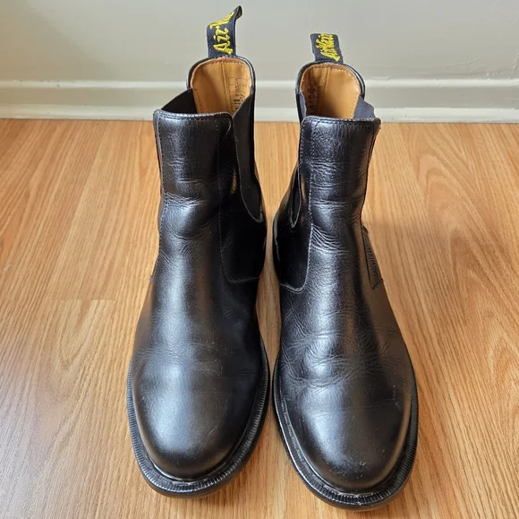 Dr. Martens Men's Victor New Nova Black Boho Chelsea Casual Ankle Boots Size 10 - Picture 7 of 16